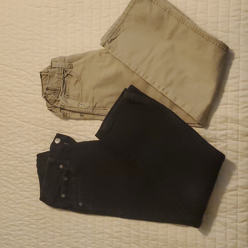 2 pairs Lee jeans, size 10 boys